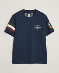  Tricolori Crew Neck T-Shirt Navy