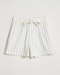 Tekla Poplin Pyjama Shorts Needle Stripes