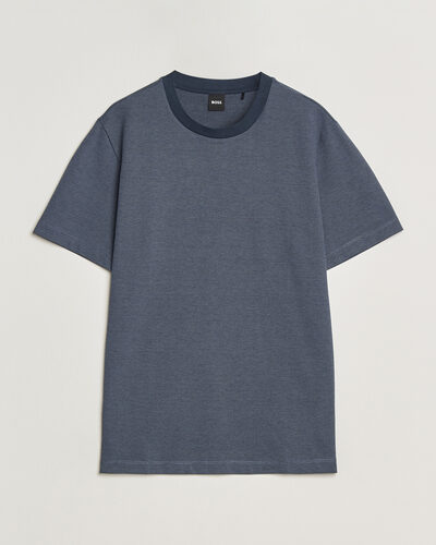 BOSS BLACK Thompson Structured T-Shirt Dark Blue