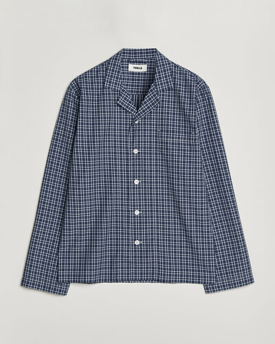 Tekla Fine Twill Pyjama Shirt Lanegan Checks