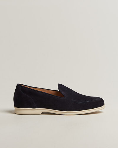 Myrqvist Brännö II Loafers Navy Suede