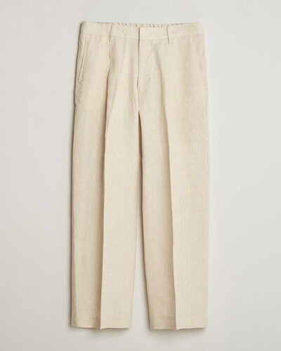 NN07 Kay Relaxed Fit Linen Trousers Oat