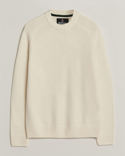 Barbour Lifestyle Newtown Lambswool Crewneck Antique White