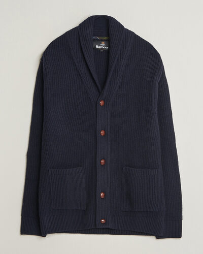 Barbour Lifestyle Hartland Knitted Shawl Cardigan Navy