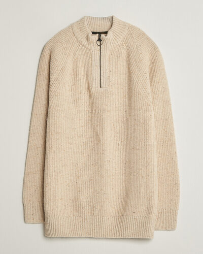 Barbour Lifestyle Essentials Donegal Half Zip Pearl