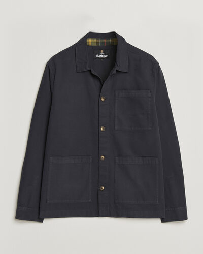 Barbour Lifestyle Tartan trimed Washed Overshirt Dark Navy