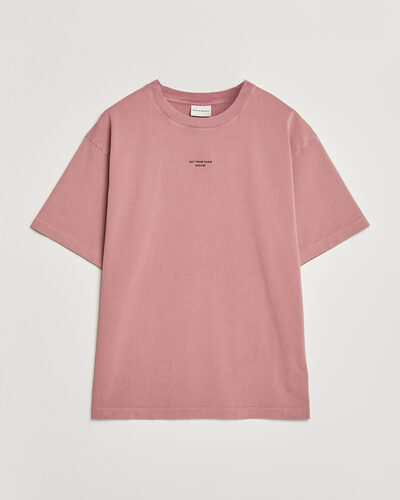 Drôle de Monsieur Classic Slogan T-Shirt Dark Pink