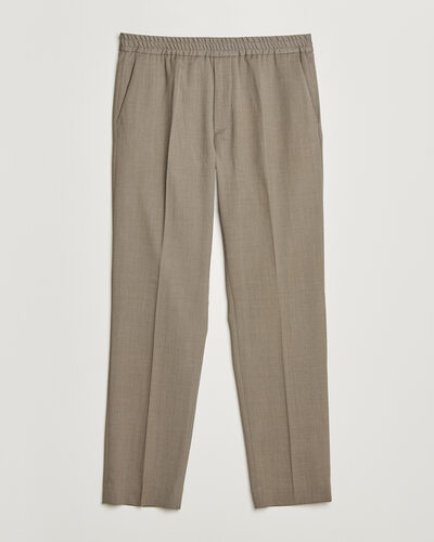 Filippa K Theo Relaxed Wool Trousers Stone Taupe
