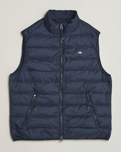 Gant Light Down Vest Evening Blue