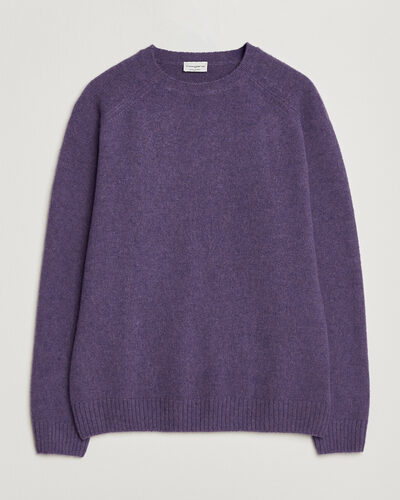 Morgano Brushed Wool Crewneck Purple