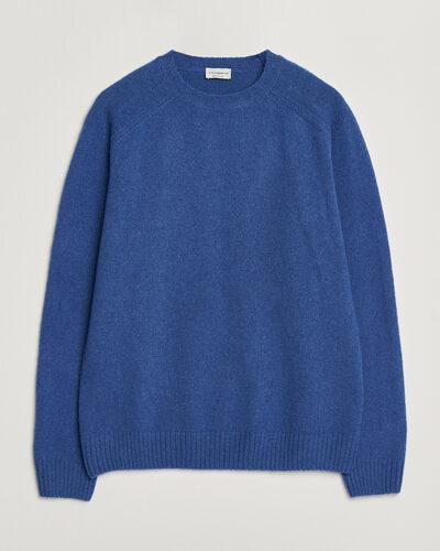 Morgano Brushed Wool Crewneck High Blue