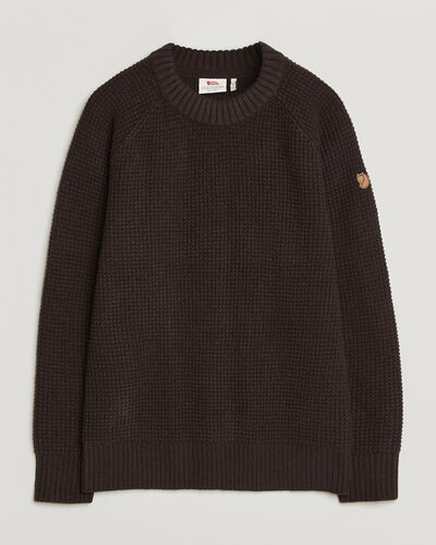 Fjällräven Övik Wool Waffle Knit Black Oak