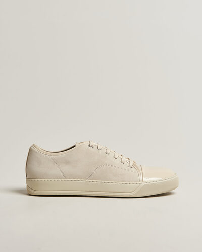 Lanvin DBB1 Patent Cap Toe Sneaker Light Beige