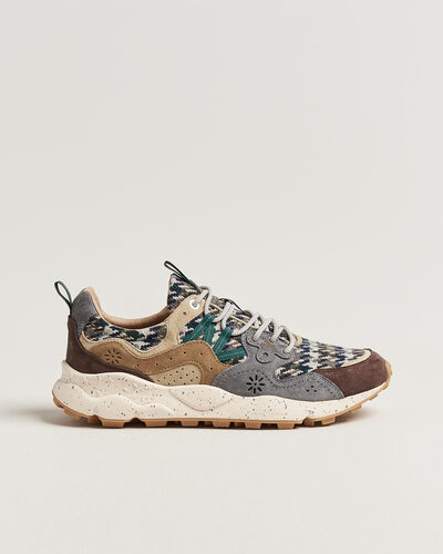 Flower Mountain Yamano 3 Suede/Houndstooth Sneaker Multi