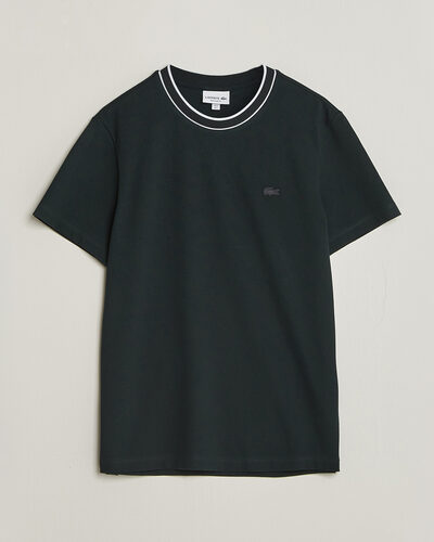 Lacoste Contrast Rib Piqué T-Shirt Dark Varech