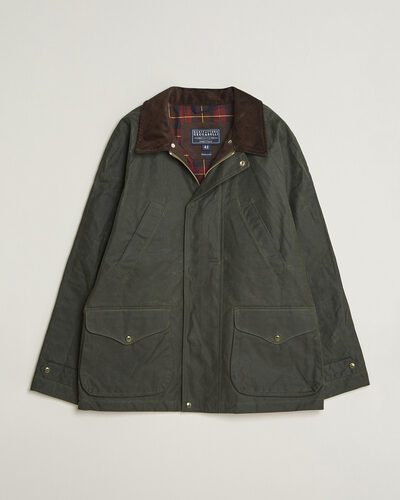 Manifattura Ceccarelli Rain Caban Wax Cloth Dark Green