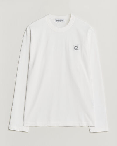 Stone Island Organic Cotton Jersey Long Sleeve T-Shirt White