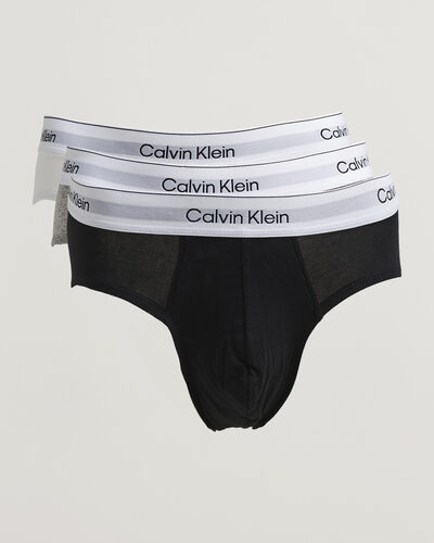 Calvin Klein 3-Pack Icon Cotton Stretch Hip Brief White/Black/Grey