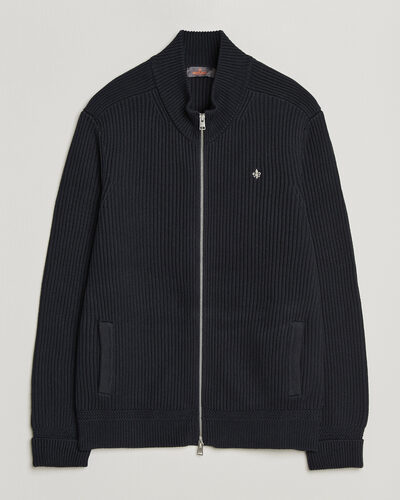 Morris Duncan Zip Cardigan Old Blue