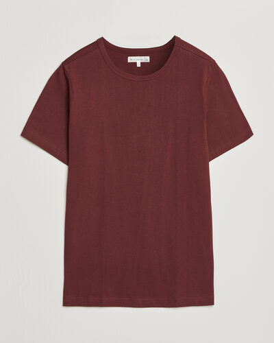 Merz b. Schwanen 1950s Classic Loopwheeled T-shirt Burgundy