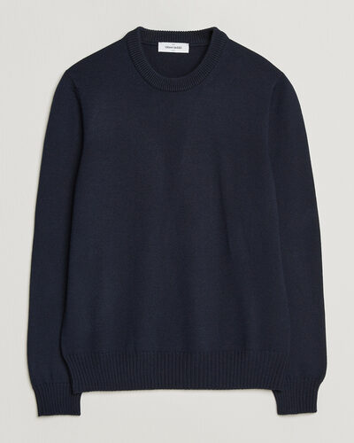 Gran Sasso Merino Knitted Crew Neck Navy