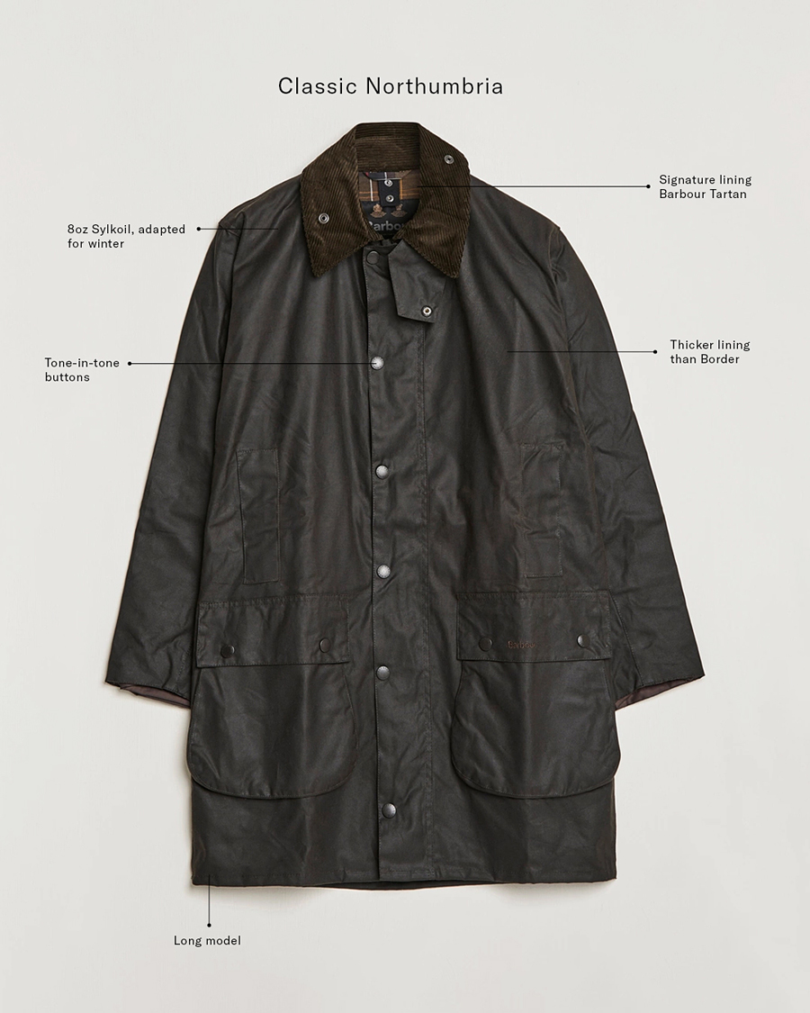 Mies | Takit | Barbour Lifestyle | Barbour LifestyleClassic Northumbria JacketOliveUK36 - EU46