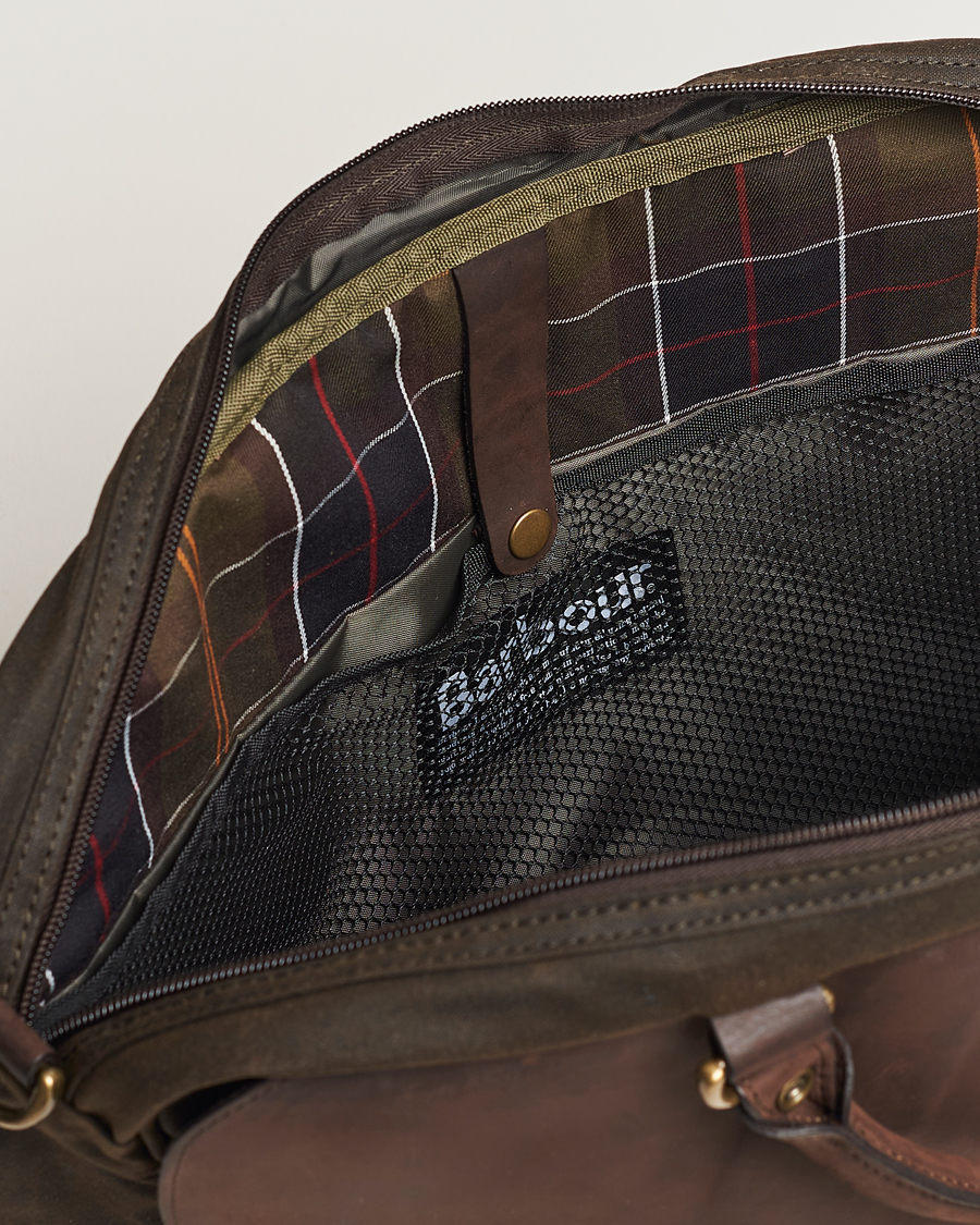 Mies | Laukut | Barbour Lifestyle | Wax Leather Briefcase Olive