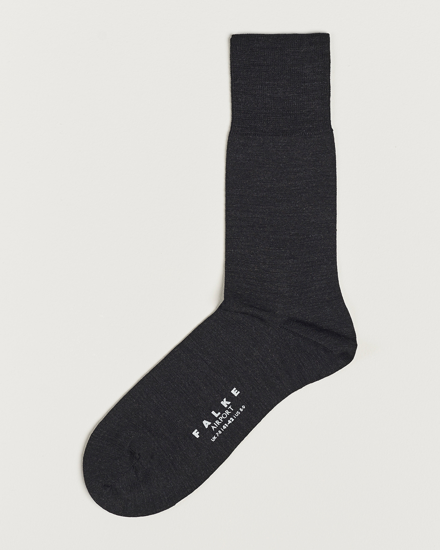 Mies | Alusvaatteet | Falke | Airport Socks Anthracite Melange