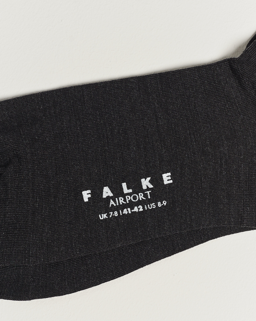 Mies | Alusvaatteet | Falke | Airport Socks Anthracite Melange
