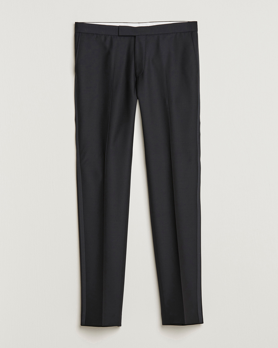 Mies | Housut | Oscar Jacobson | Devon Tuxedo Trousers Black