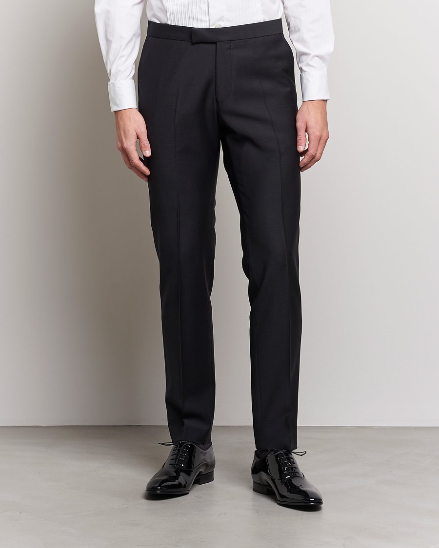 Mies | Housut | Oscar Jacobson | Devon Tuxedo Trousers Black