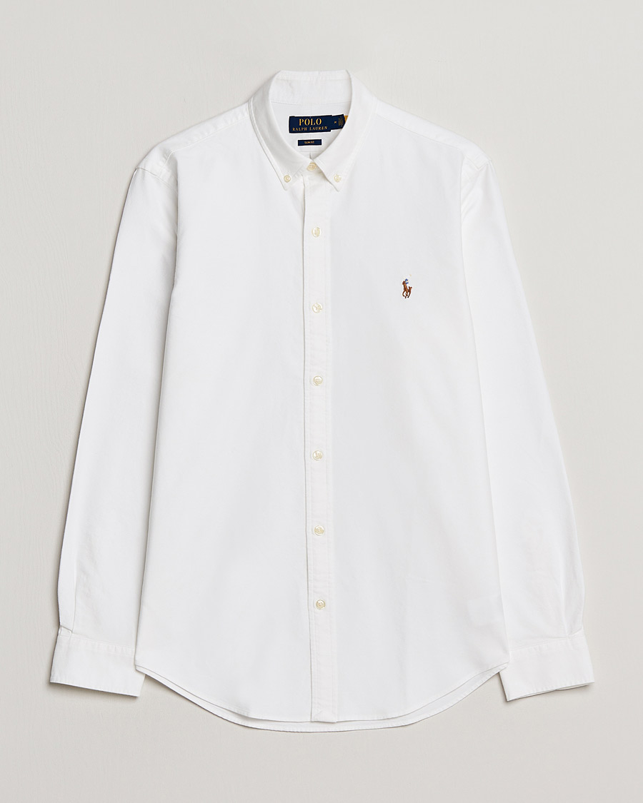 Mies | Kauluspaidat | Polo Ralph Lauren | Slim Fit Shirt Oxford White