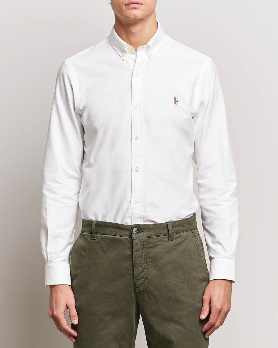 Mies | Kauluspaidat | Polo Ralph Lauren | Slim Fit Shirt Oxford White