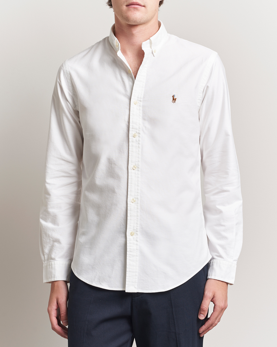 Mies | Kauluspaidat | Polo Ralph Lauren | Slim Fit Shirt Oxford White