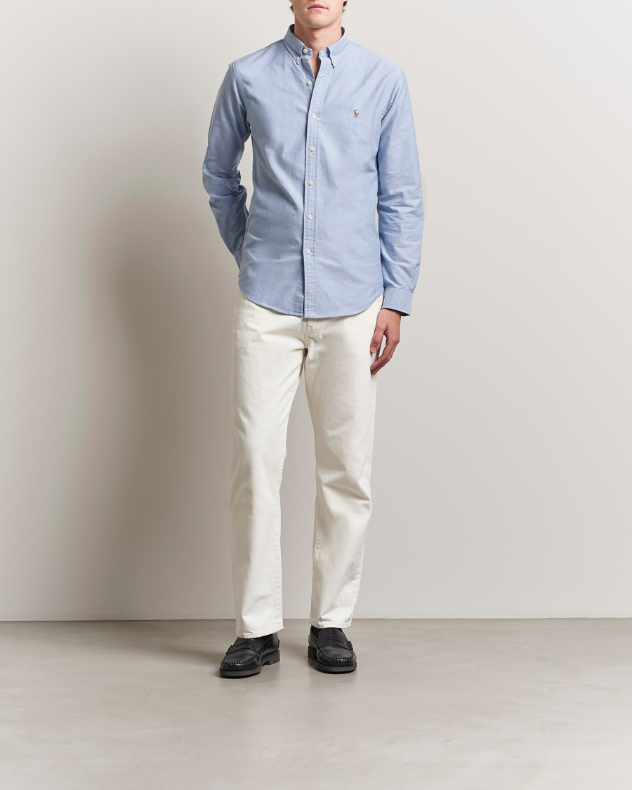 Mies | Kauluspaidat | Polo Ralph Lauren | Slim Fit Shirt Oxford Blue