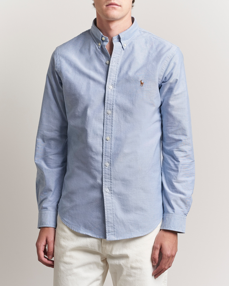Mies | Kauluspaidat | Polo Ralph Lauren | Slim Fit Shirt Oxford Blue