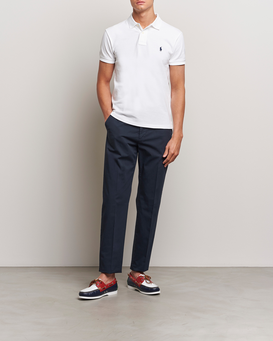 Mies | Pikeet | Polo Ralph Lauren | Slim Fit Polo White