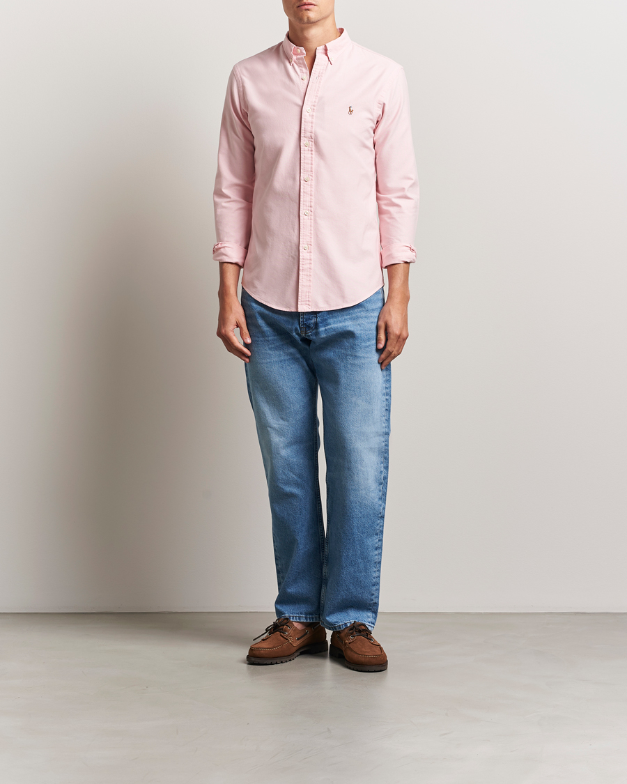 Mies | Kauluspaidat | Polo Ralph Lauren | Slim Fit Shirt Oxford Pink