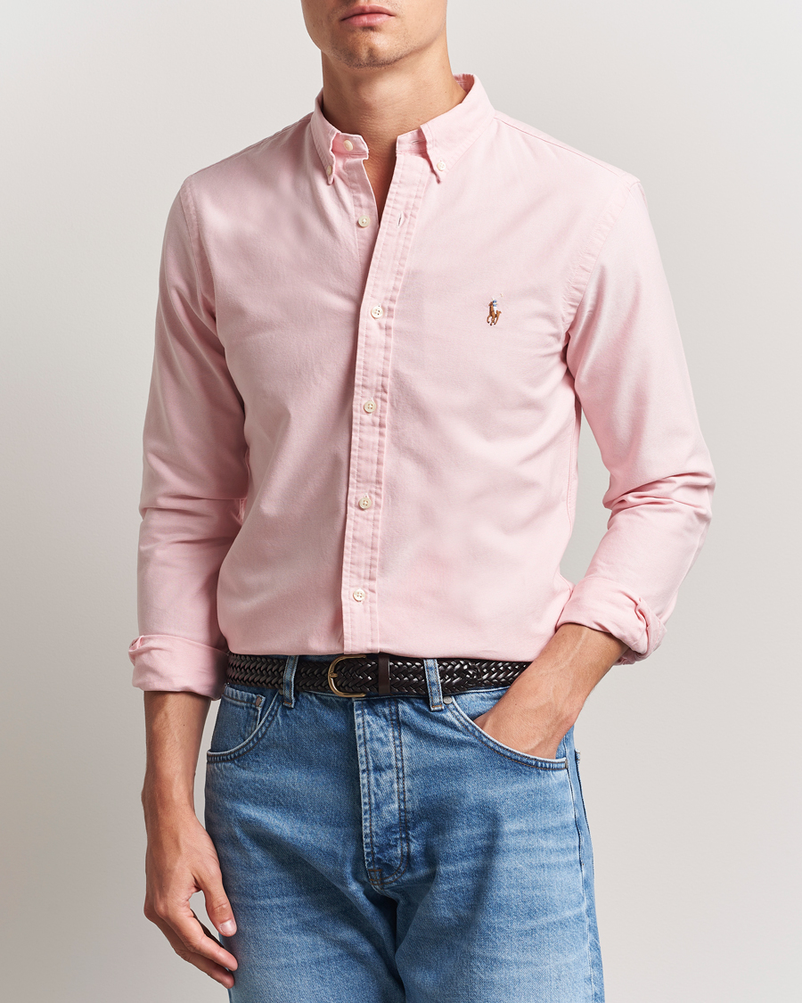 Mies | Kauluspaidat | Polo Ralph Lauren | Slim Fit Shirt Oxford Pink