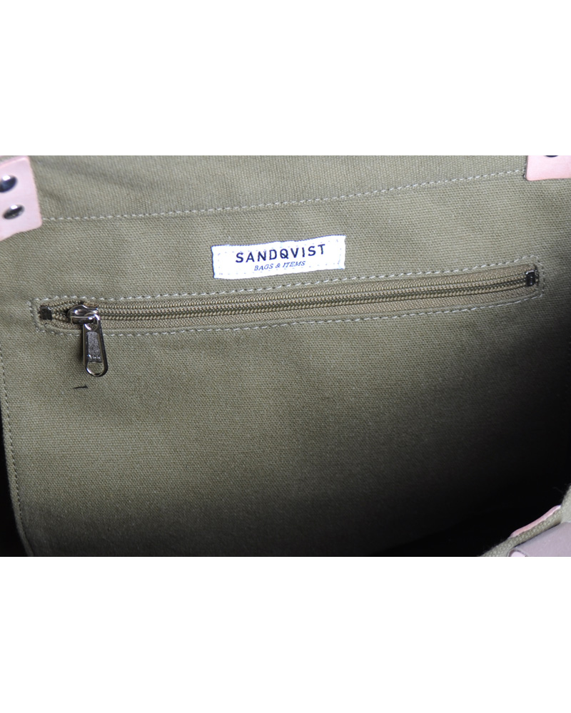Mies | Sandqvist Gudrun Tygkasse Canvas Grön | Sandqvist | Gudrun Tygkasse Canvas Grön