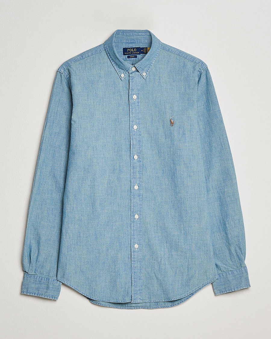 Mies | Ajattomia vaatteita | Polo Ralph Lauren | Slim Fit Chambray Shirt Washed