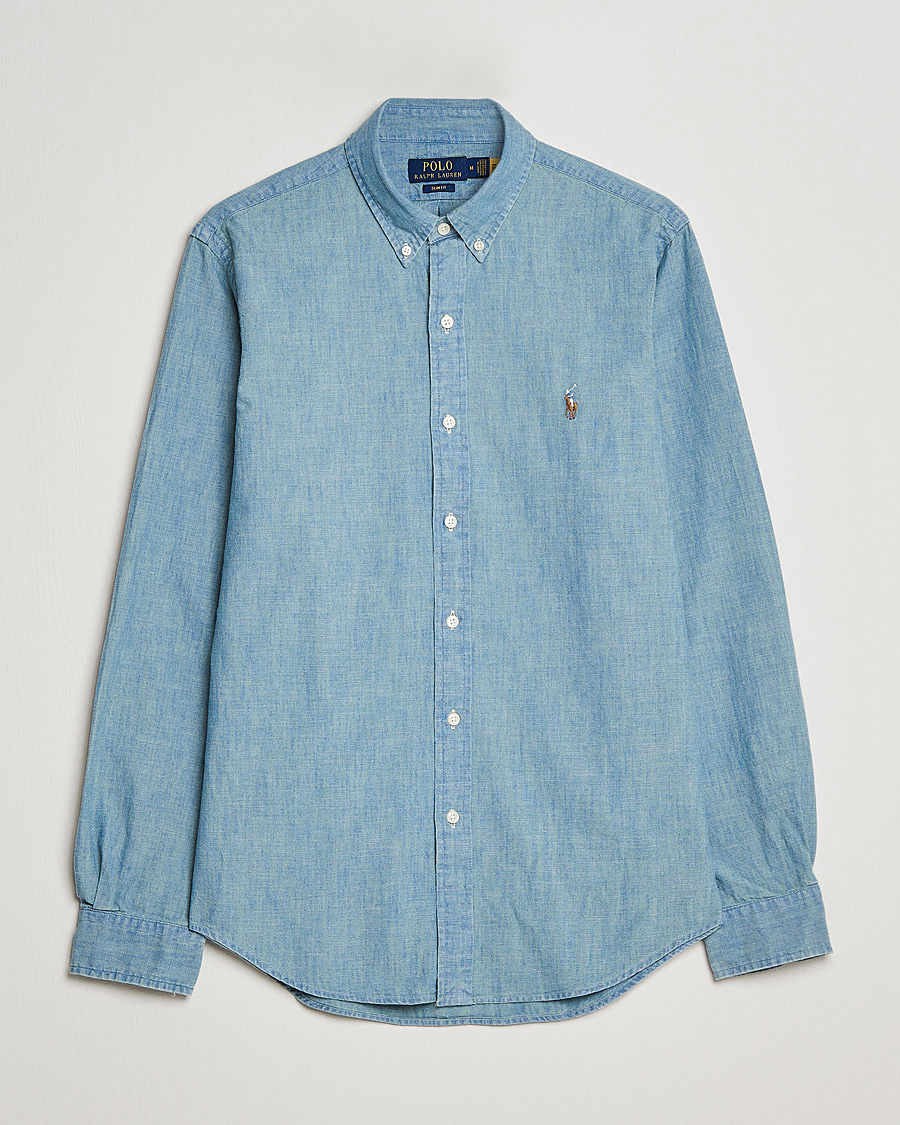 Mies | Kauluspaidat | Polo Ralph Lauren | Slim Fit Chambray Shirt Washed