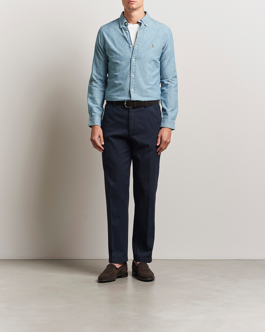 Mies | Kauluspaidat | Polo Ralph Lauren | Slim Fit Chambray Shirt Washed