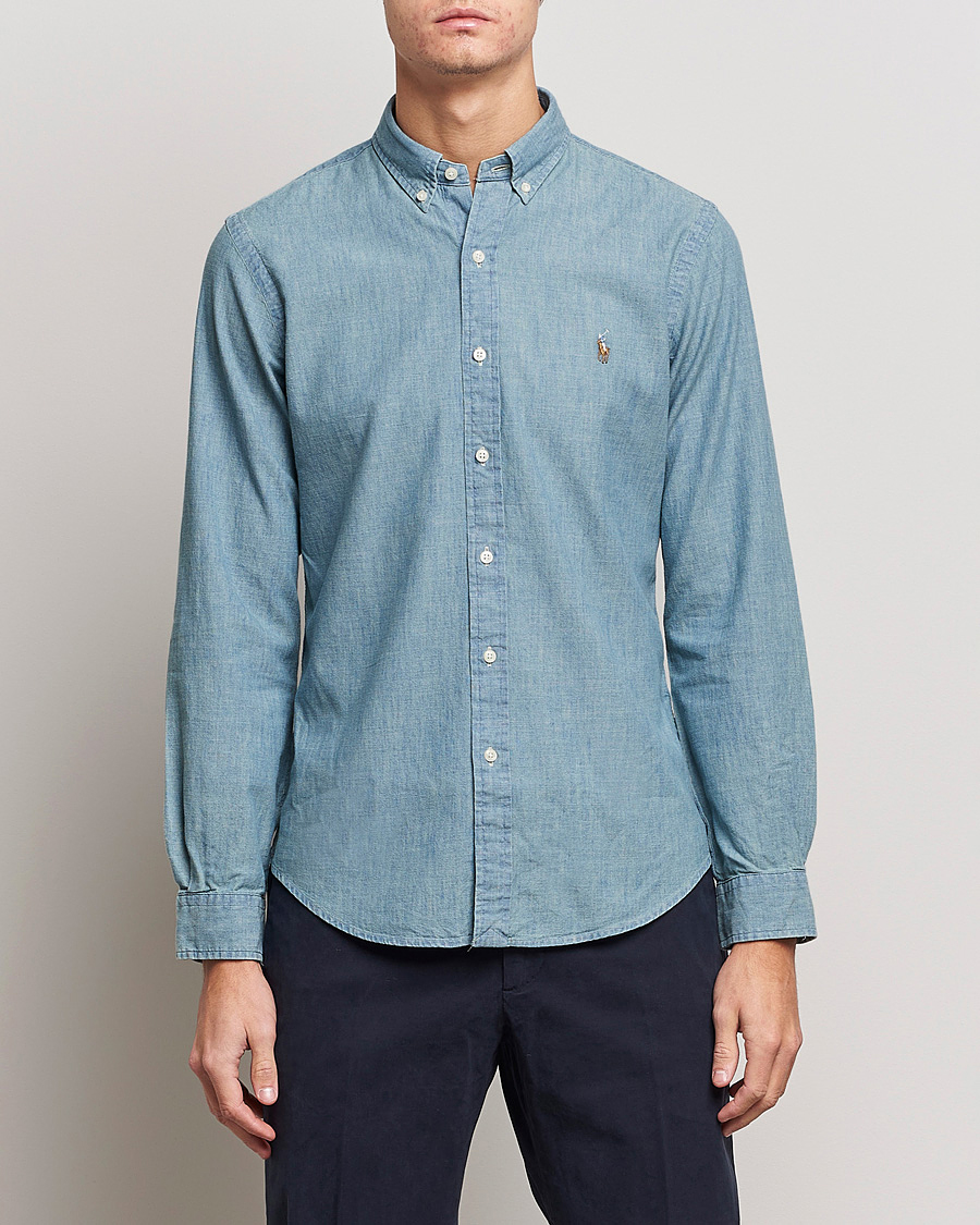 Mies |  | Polo Ralph Lauren | Slim Fit Chambray Shirt Washed