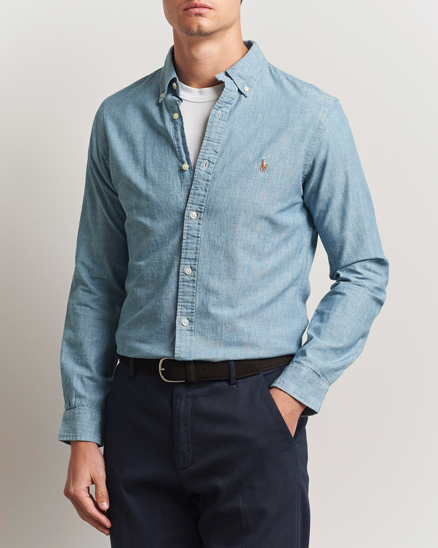 Mies | Kauluspaidat | Polo Ralph Lauren | Slim Fit Chambray Shirt Washed