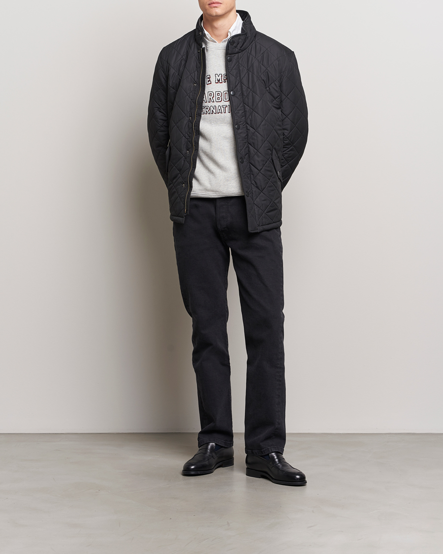 Mies | Takit | Barbour Lifestyle | Powell Quilted Jacket Black