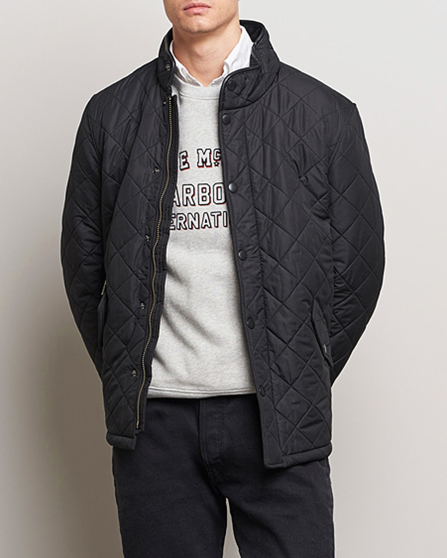 Mies | Takit | Barbour Lifestyle | Powell Quilted Jacket Black
