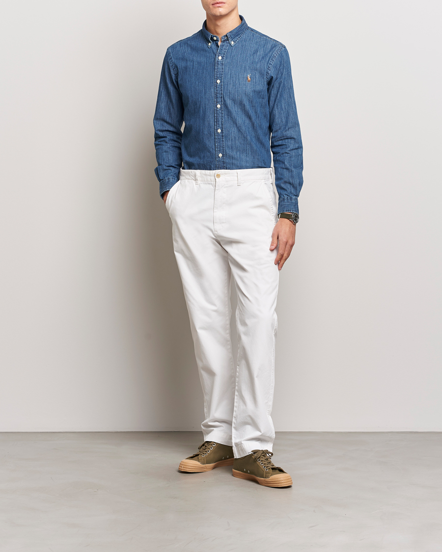 Mies | Ajattomia vaatteita | Polo Ralph Lauren | Slim Fit Shirt Denim Dark Wash