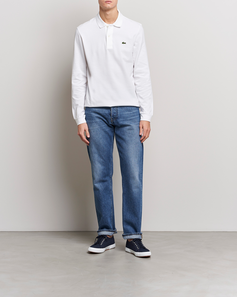 Mies | Pikeet | Lacoste | Original Long Sleeve Polo Piké White