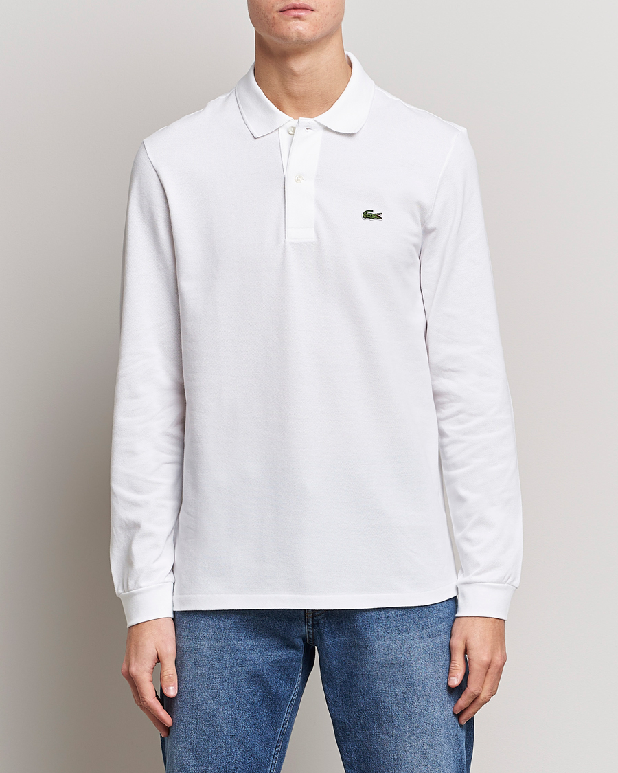 Mies | Pikeet | Lacoste | Original Long Sleeve Polo Piké White